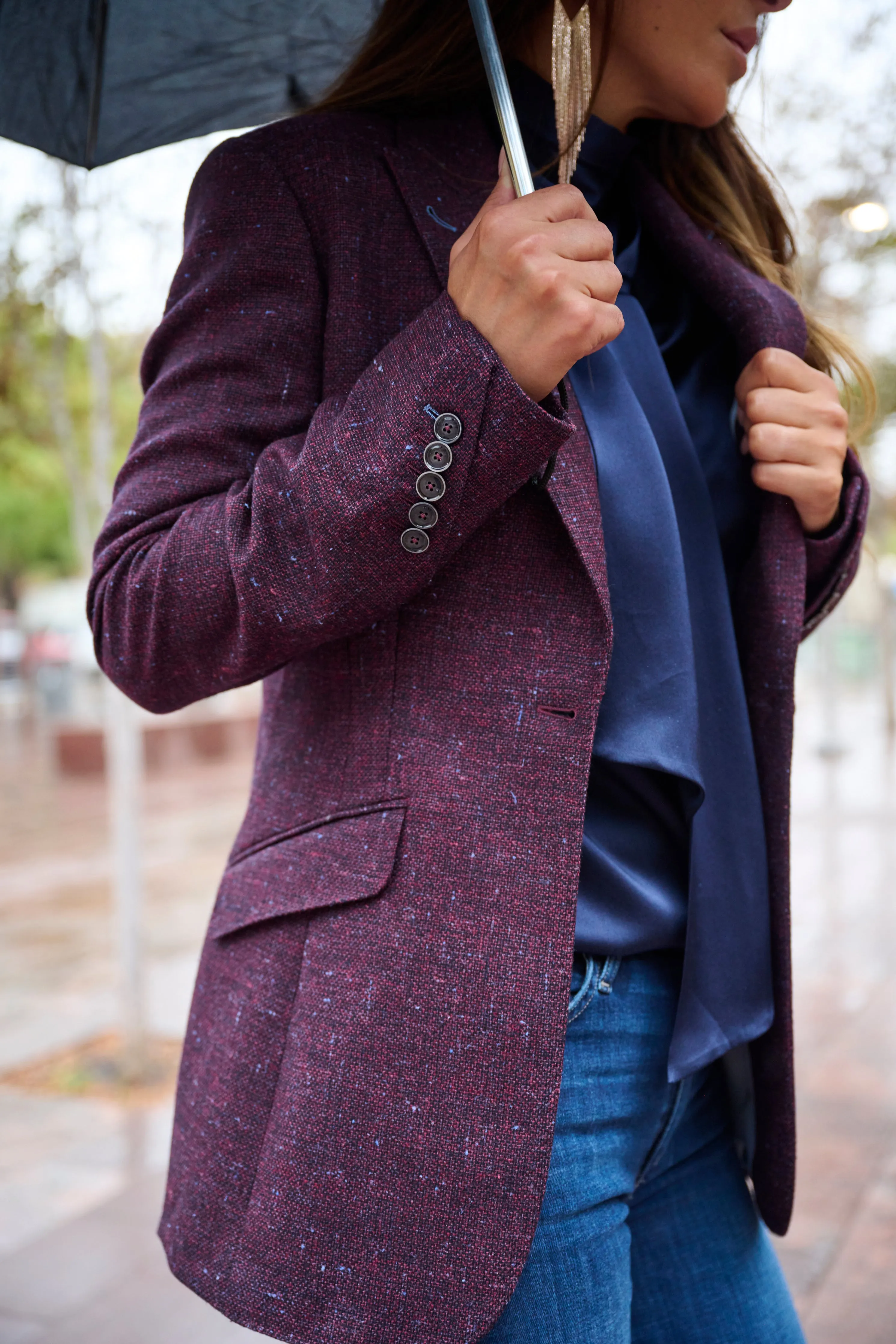 Blazer - Urban Tweed - Bordeaux