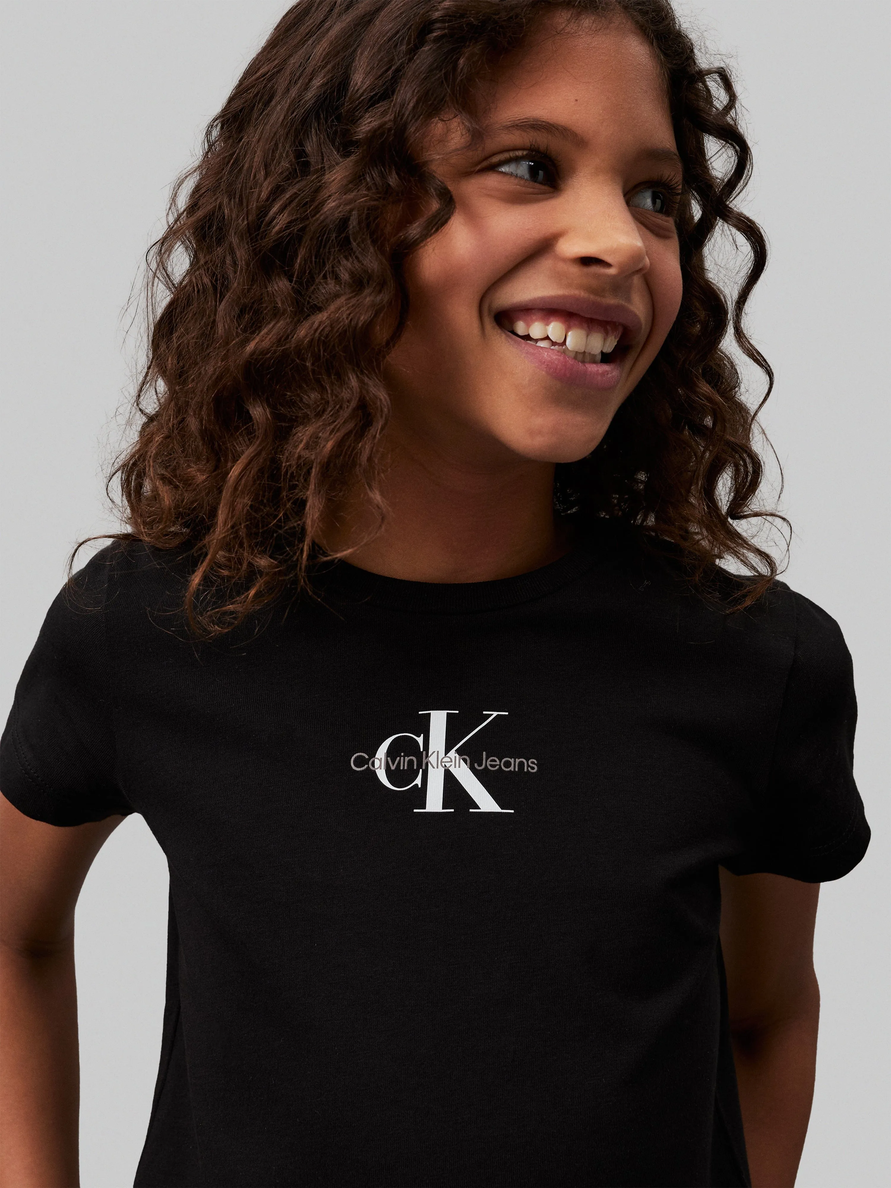 Calvin Klein Girls Monogram Logo T-Shirt