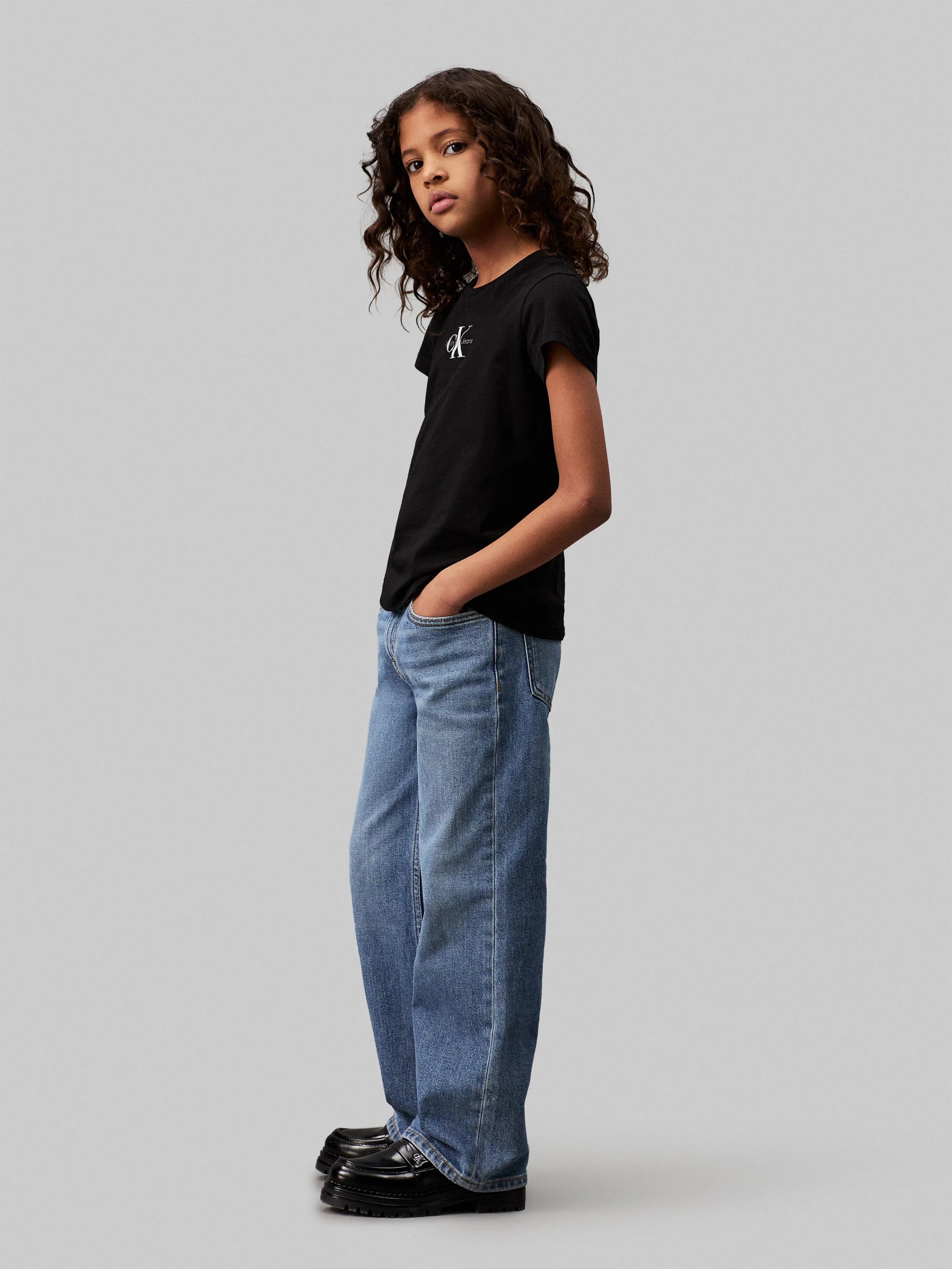 Calvin Klein Girls Monogram Logo T-Shirt