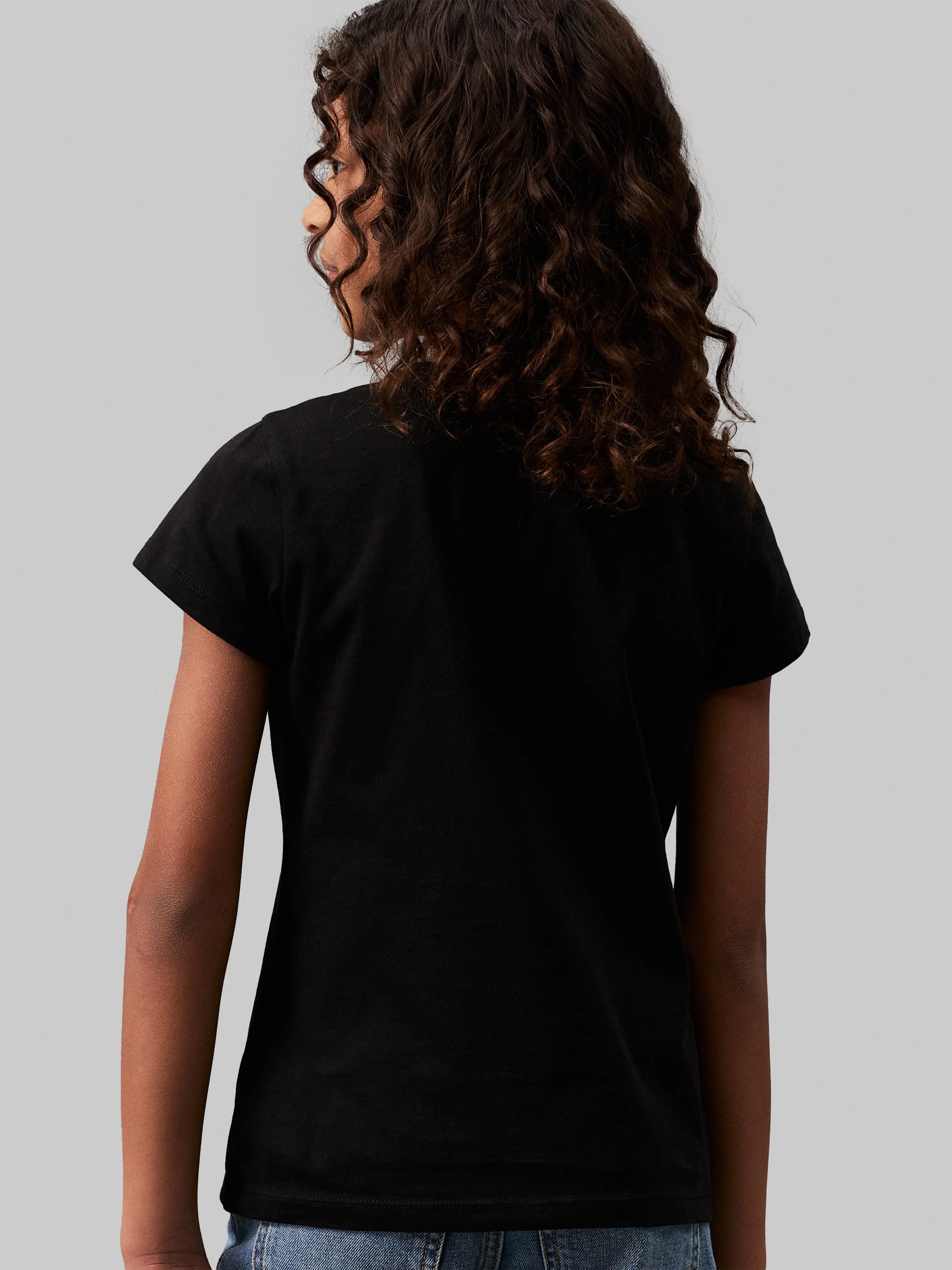 Calvin Klein Girls Monogram Logo T-Shirt