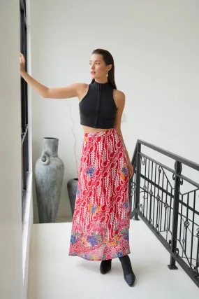 HAGEN BATIK MAXI SKIRT - APPLE PIE