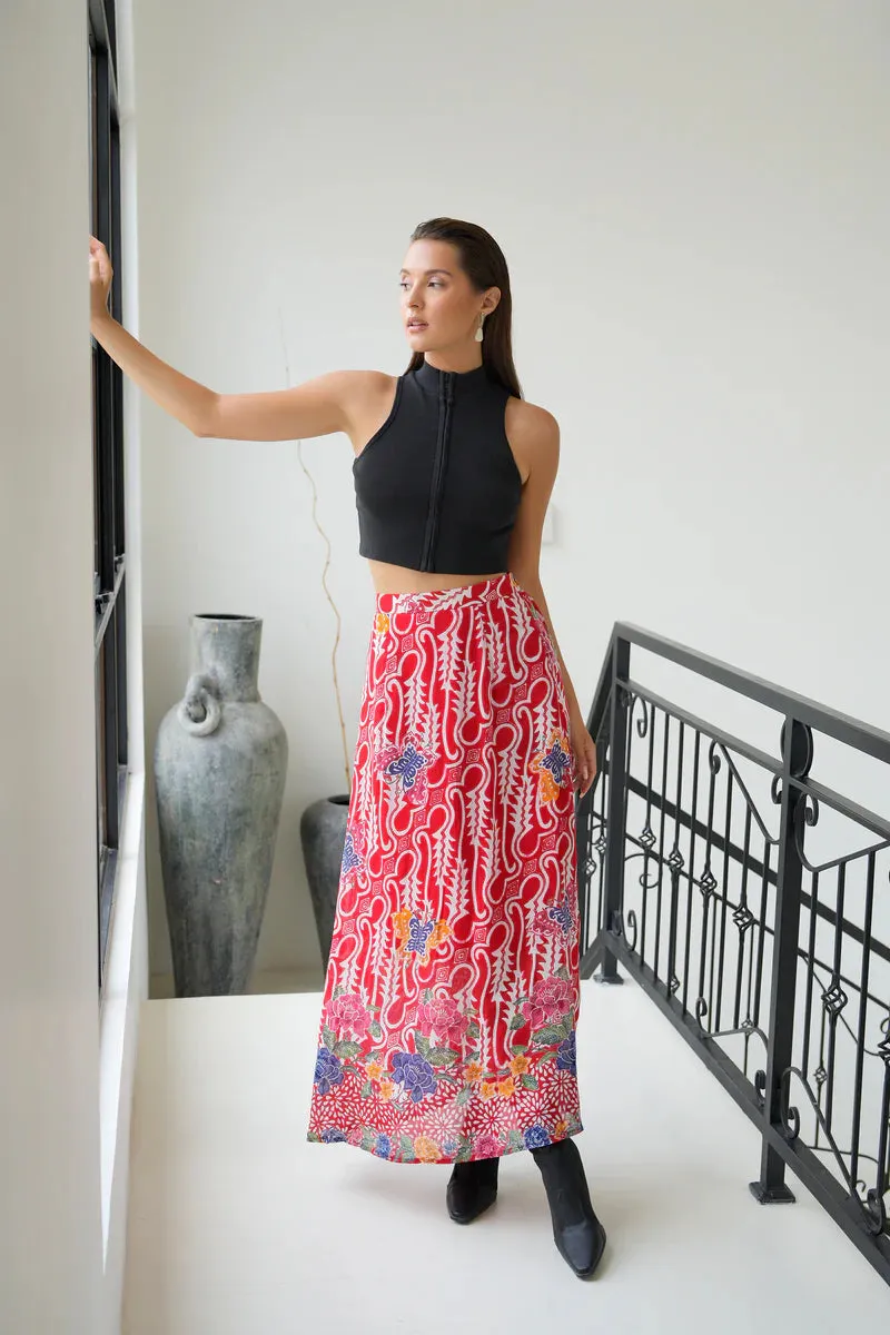 HAGEN BATIK MAXI SKIRT - APPLE PIE