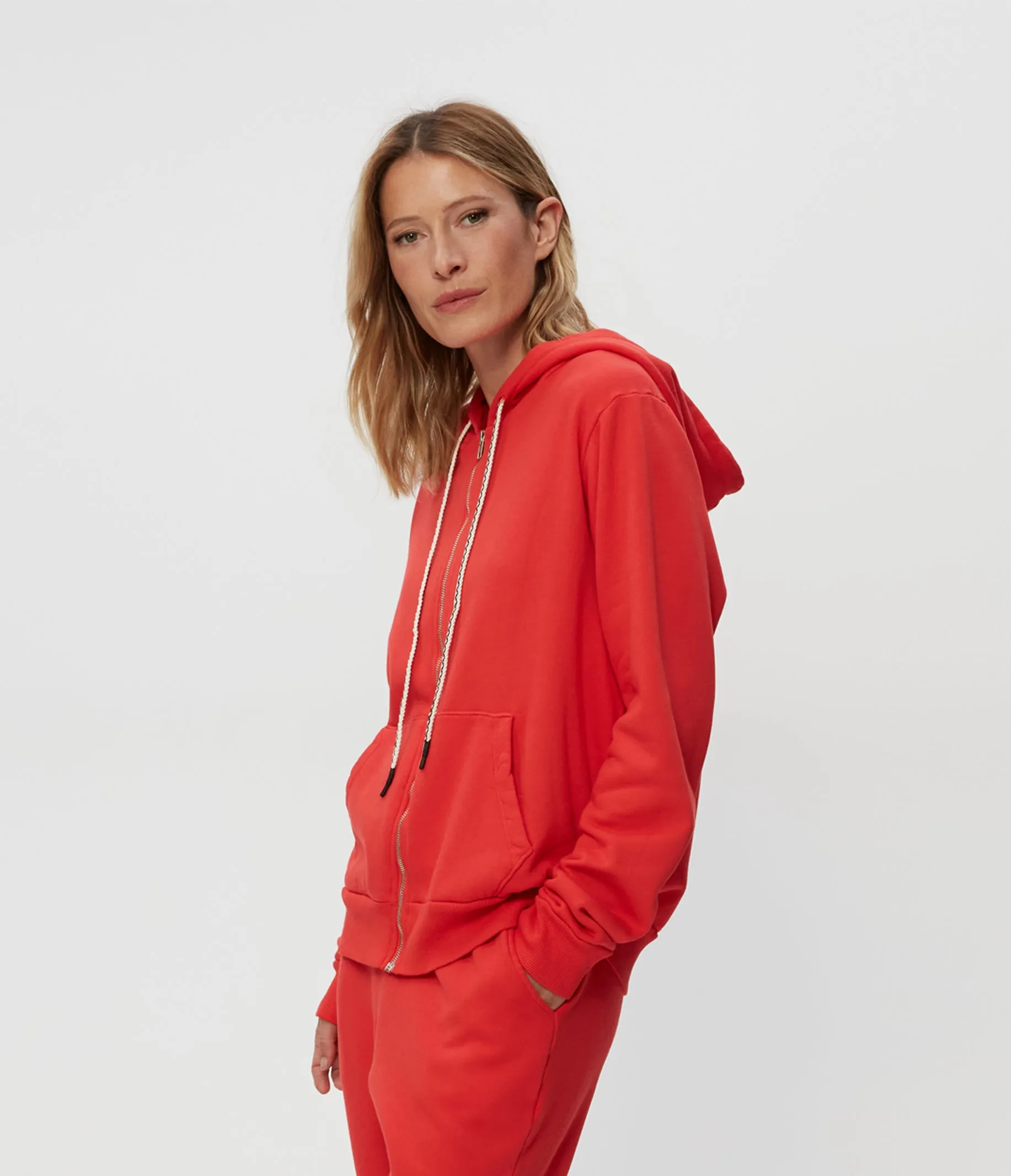 Harper Plush Terry Zip-Up Hoodie