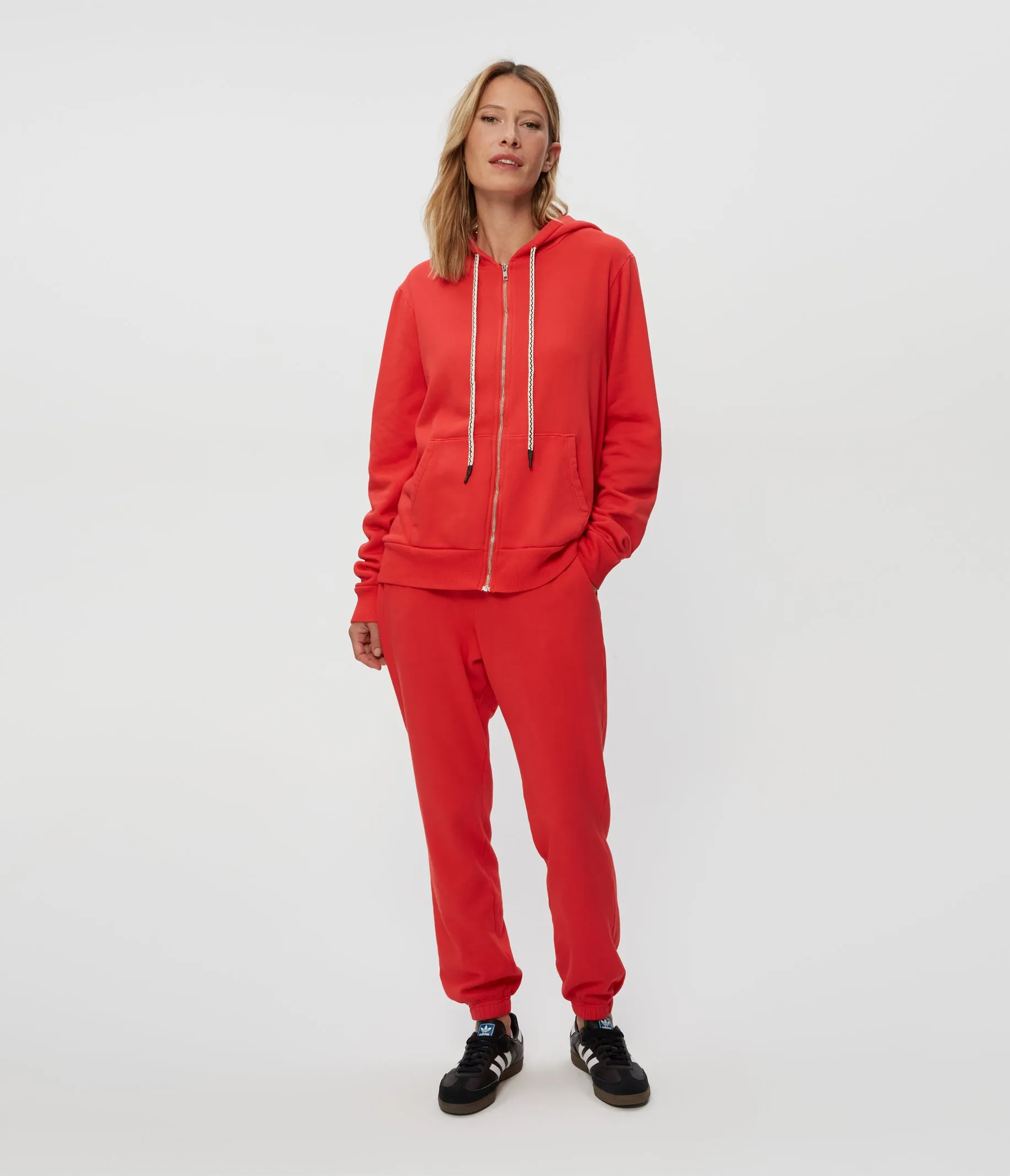 Harper Plush Terry Zip-Up Hoodie
