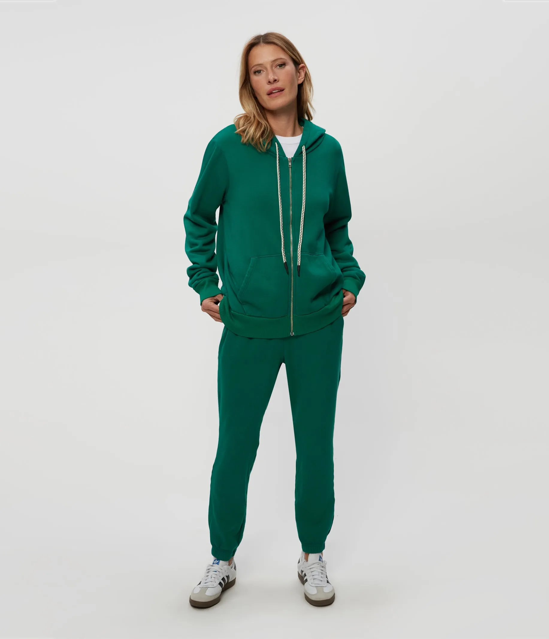 Harper Plush Terry Zip-Up Hoodie