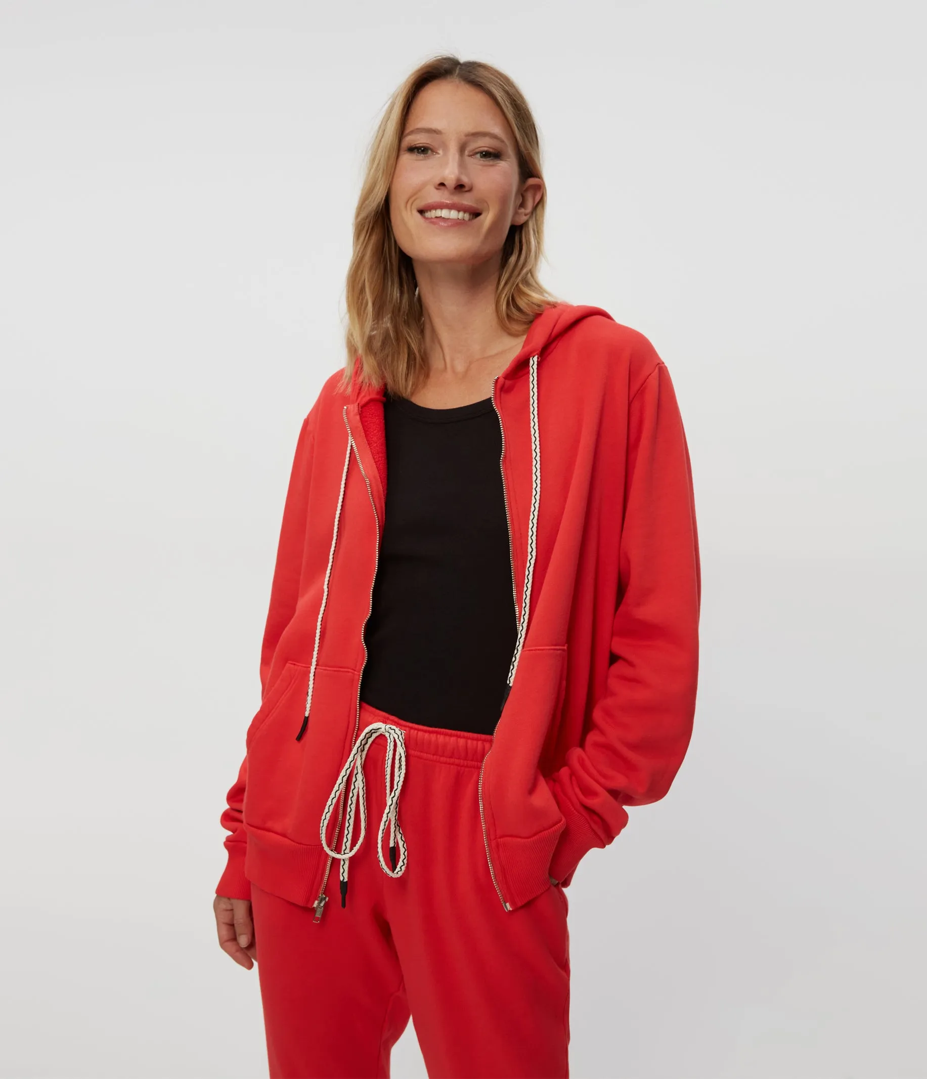 Harper Plush Terry Zip-Up Hoodie