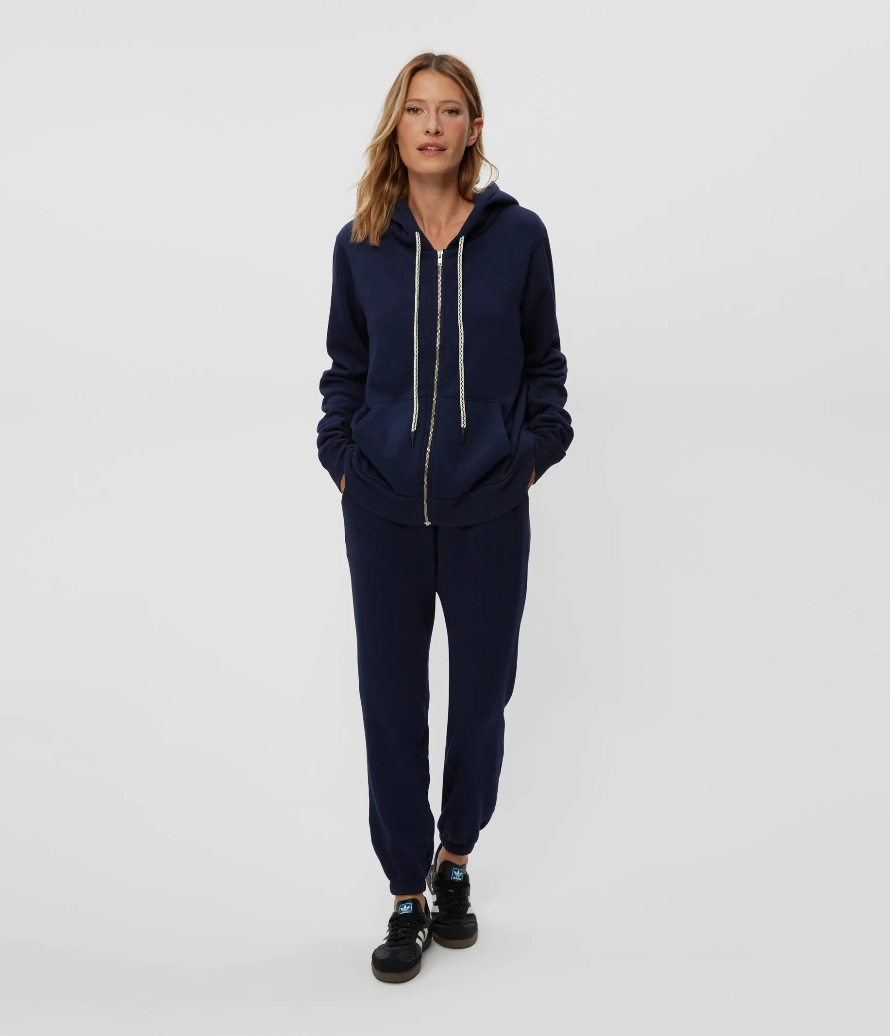 Harper Plush Terry Zip-Up Hoodie