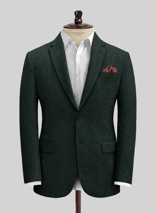 Italian Sacramento Green Tweed Jacket
