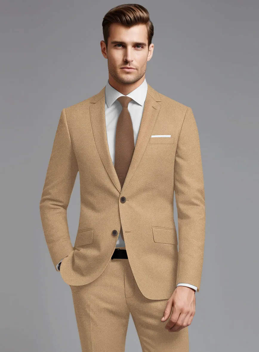 Italian Turna Khaki Flannel Suit