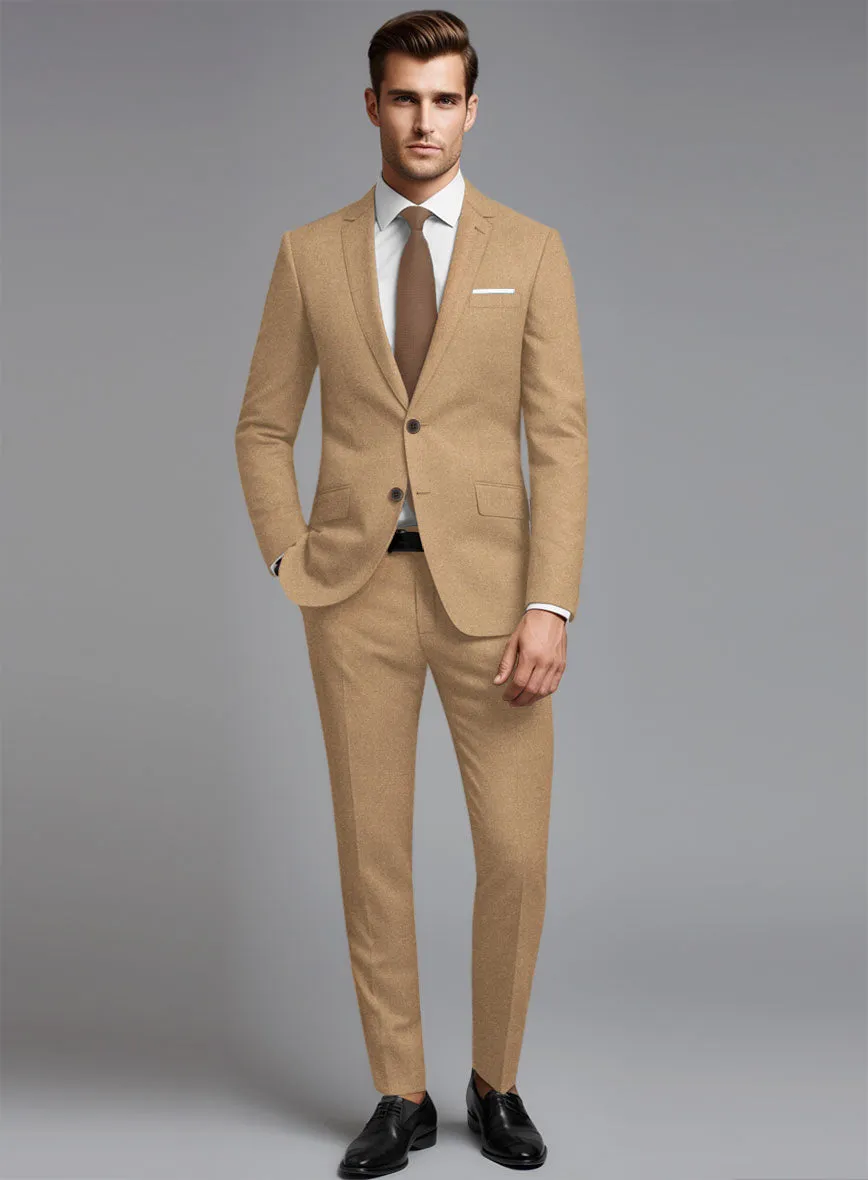 Italian Turna Khaki Flannel Suit