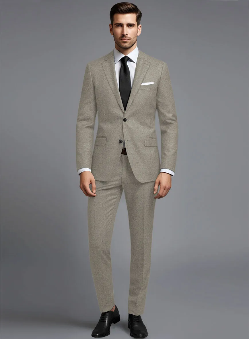 Italian Turna Light Brown Flannel Suit