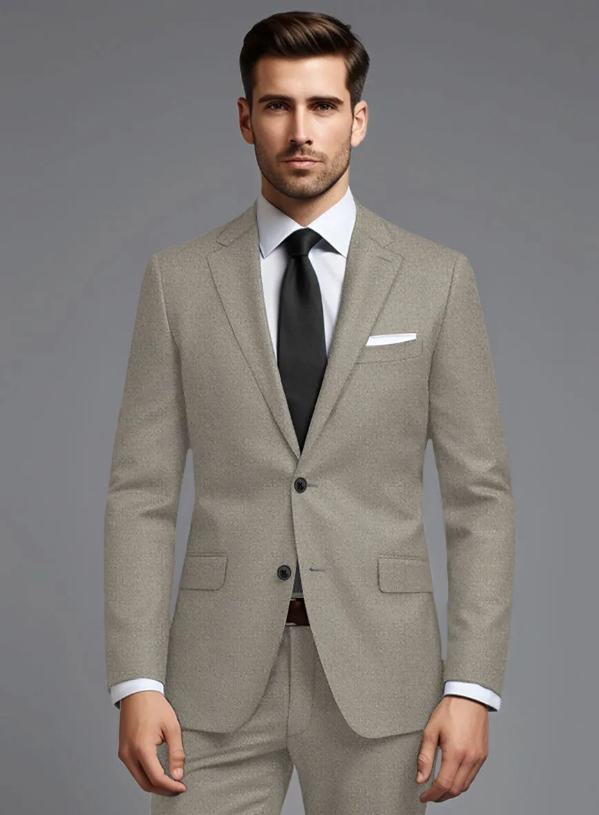 Italian Turna Light Brown Flannel Suit