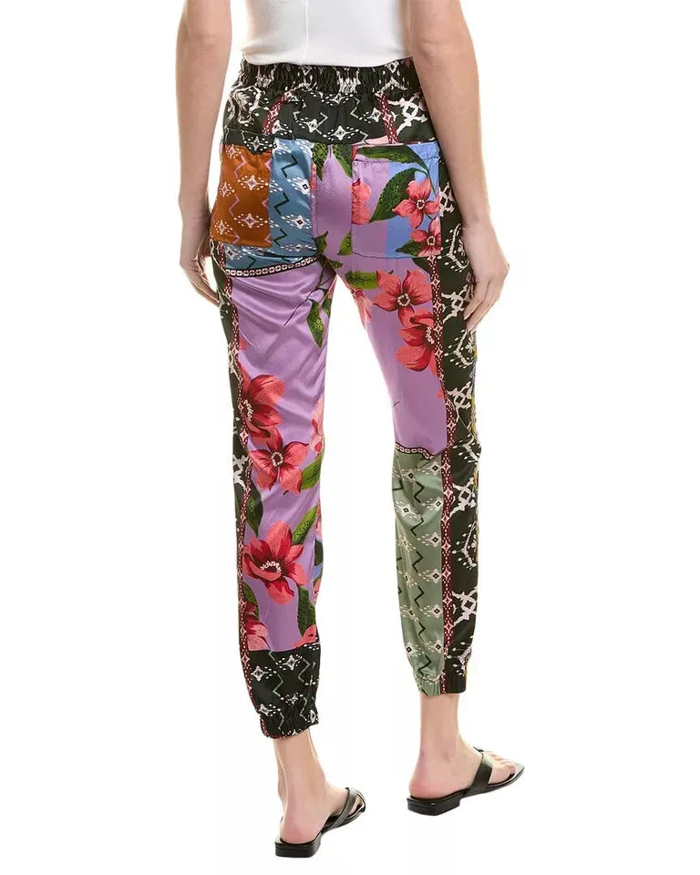 Johnny Was Zanda Presley Silk-Blend Jogger Pant C62723A
