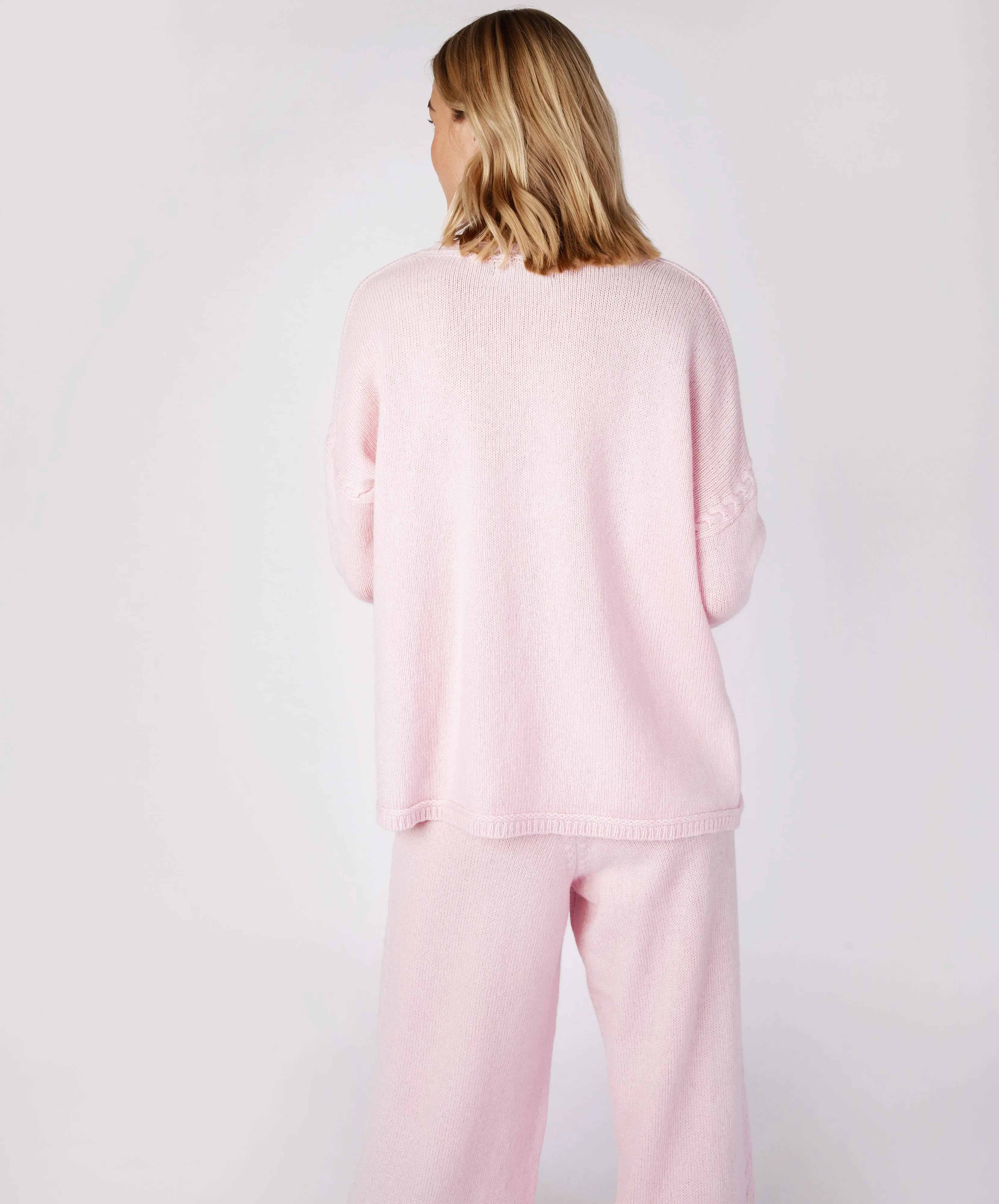 Oversized Jersey Sweater Blush