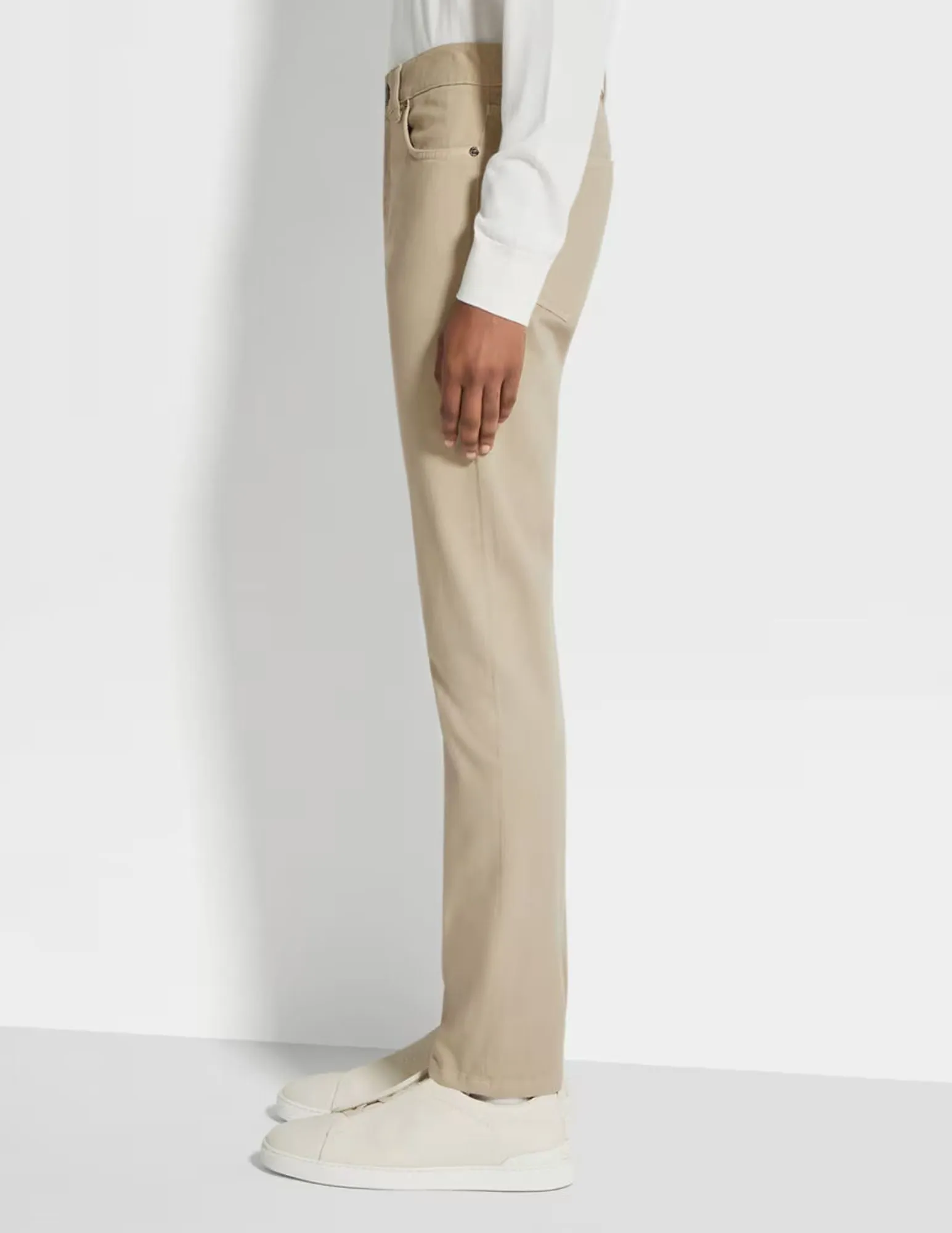 Stretch Cotton Roccia Jean | Beige