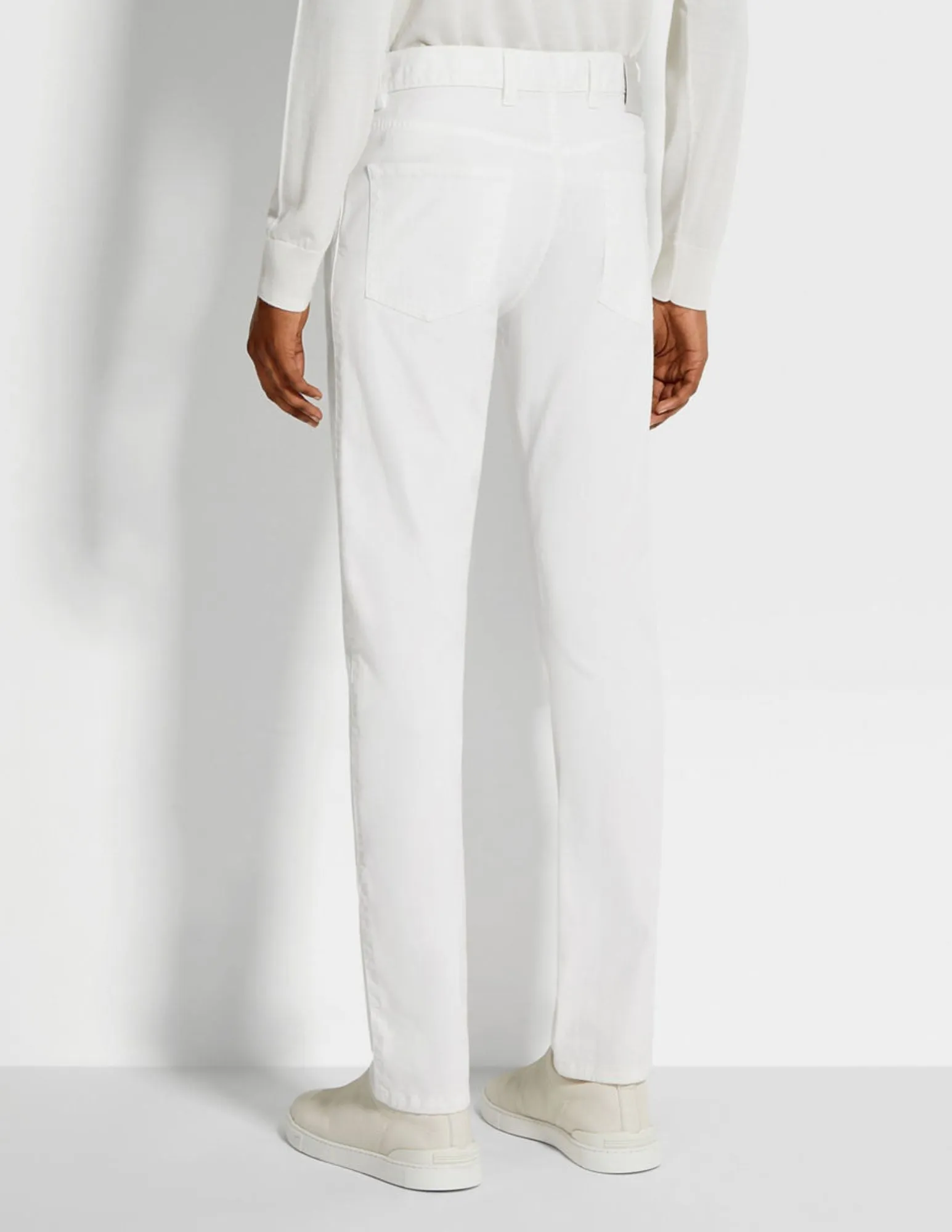 Stretch Cotton Roccia Jean | White